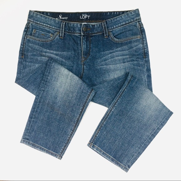 LOFT Denim - LOFT Curvy Fit Crop Jeans Medium Wash Mid Rise